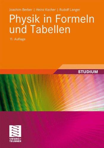 Physik in Formeln und Tabellen