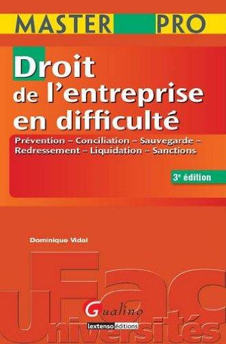 Droit de l'entreprise en difficulté