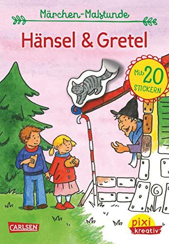 Pixi kreativ 71: Meine Märchen-Malstunde: Hänsel und Gretel: Malbuch mit Stickerbogen