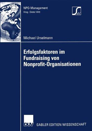 Erfolgsfaktoren im Fundraising von Nonprofit-Organisationen (NPO-Management)