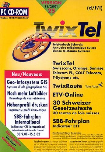 TwixTel 25 - Telefonbuch Schweiz Einzelplatz