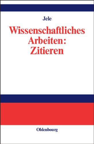 Wissenschaftliches Arbeiten: Zitieren