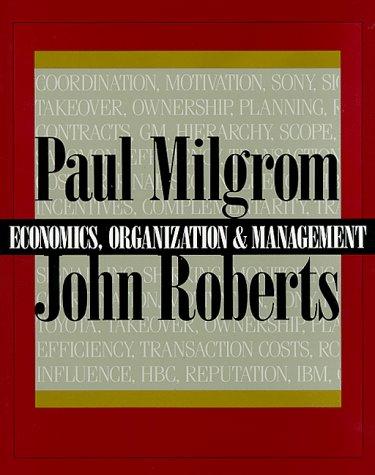 Economics, Organization and Management