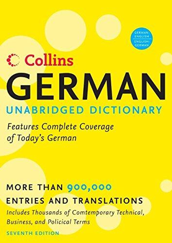 Collins German Unabridged Dictionary, 7th Edition (Harpercollins Unabridged Dictionaries)