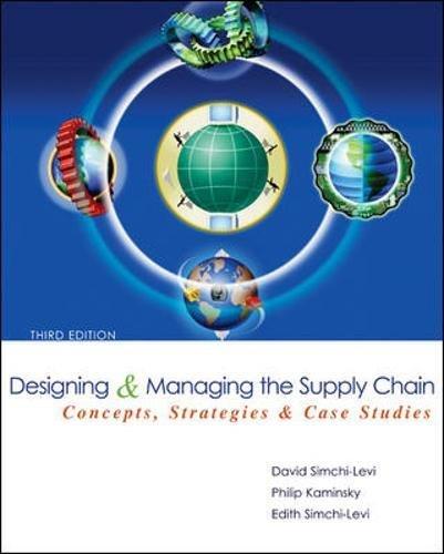 Designing and Managing the Supply Chain 3e with Student CD [With CDROM] (The Mcgraw-hill/Irwin Series in Operations and Decision Sciences)