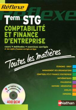 Comptabilité et finance d'entreprise, terminale STG