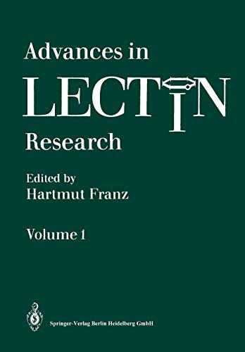 Advances in Lectin Research (Advances in Lectin Research, 1, Band 1)