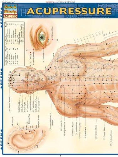 Acupressure Laminate Reference Chart (Quickstudy: Academic)