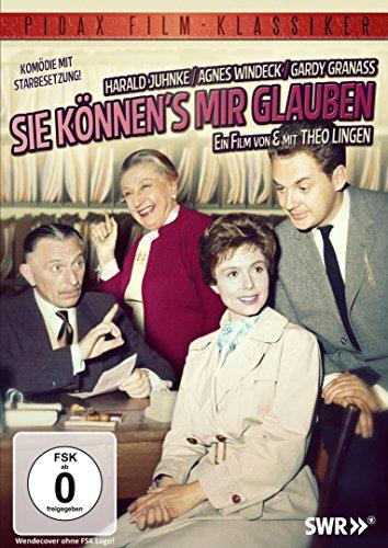 Sie können's mir glauben / Komödienrarität mit Theo Lingen und Harald Juhnke (Pidax Film-Klassiker)