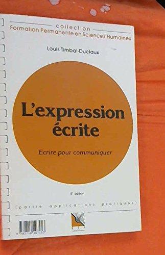 Expression écrite : écrire pour communiquer