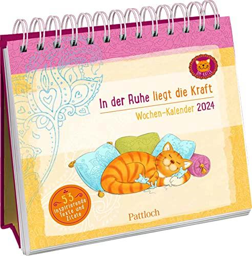 Om-Katze: In der Ruhe liegt die Kraft 2024: Aufstell-Kalender mit Wochenkalendarium