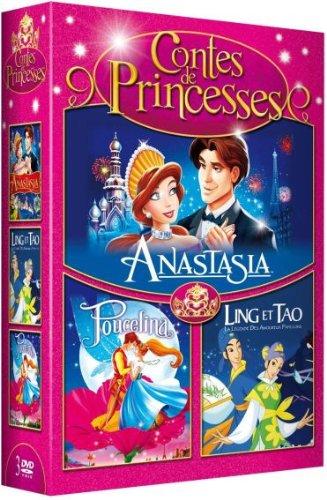 Coffret contes de princesse : anastasia ; ling et tao ; poucelina [FR Import]