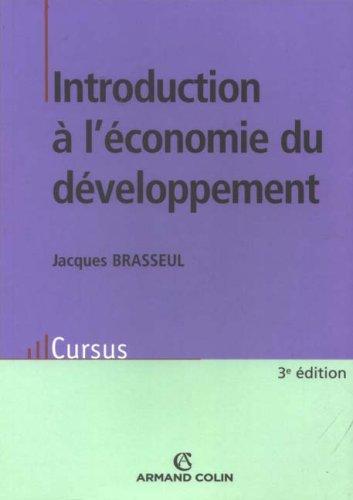 Introduction à l'économie du développement