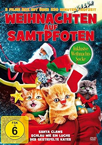 Weihnachten auf Samtpfoten - 3 Filme (incl. Weihnachts-Socke)