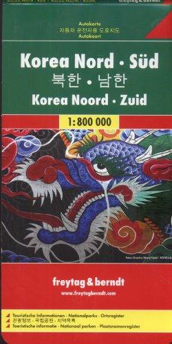 Freytag Berndt Autokarten, Korea Nord/Süd 1:800.000 (Multi-country Mapping)