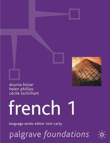 Foundations French: Level 1 (Palgrave Foundation Series Languages)