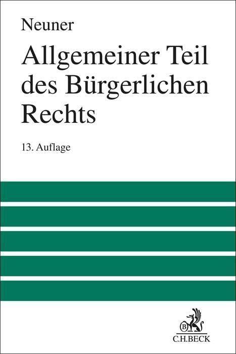 Allgemeiner Teil des Bürgerlichen Rechts (Großes Lehrbuch)