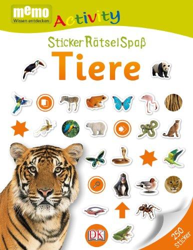 memo Activity. StickerRätselSpaß: Tiere