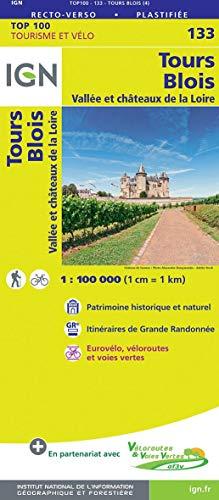 Tours Blois 1:100 000: IGN Cartes Top 100 - Straßenkarte