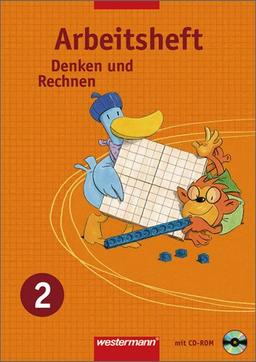 Denken und Rechnen - Ausgabe 2007 für Berlin, Brandenburg, Mecklenburg-Vorpommern, Sachsen, Sachsen-Anhalt und Thüringen: Arbeitsheft 2 mit CD-ROM: Zu ... Sachsen, Sachsen-Anhalt, Thüringen