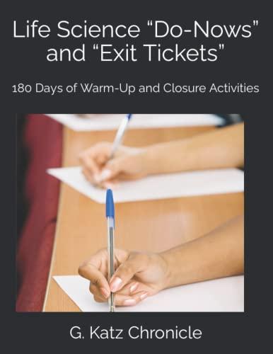 Life Science "Do-Nows" and "Exit Tickets": 180 Days of Warm-Up and Closure Activities