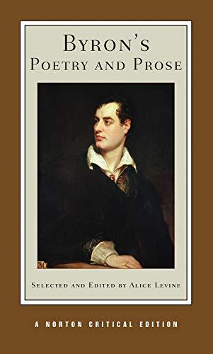 Byron's Poetry and Prose (Norton Critical Editions)