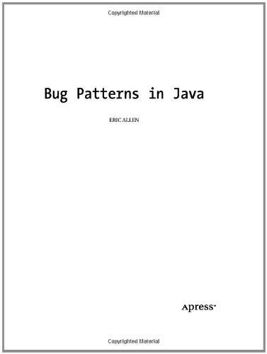 Bug Patterns in Java.