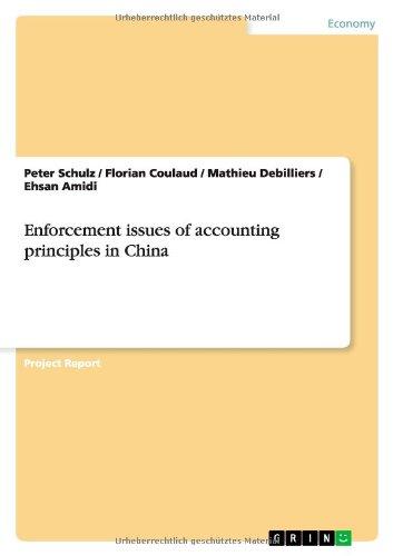 Enforcement issues of accounting principles in China