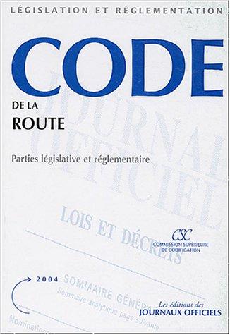 Code de la route : parties législative et réglementaire