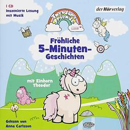 Einhorn Theodor: Fröhliche 5-Minuten-Geschichten mit Einhorn Theodor - (Mit Ausmalvorlagen im Booklet)