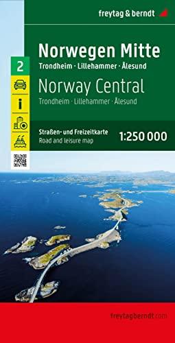 Norwegen Mitte, Straßen- und Freizeitkarte 1:250.000, freytag & berndt: Trondheim - Lillehammer - Alesund (freytag & berndt Auto + Freizeitkarten)