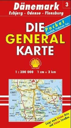 Generalkarte Dänemark 3. Esbjerg / Kolding / Odense / Toender