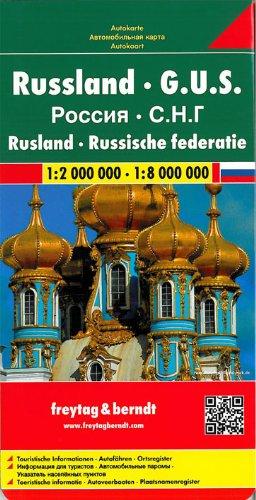 Freytag Berndt Autokarten, Rußland, G.U.S. - Maßstab 1:2.000.000 - 1:8.000.000: Touristische Informationen, Autofähren, Ortsregister (Country Road & Touring)