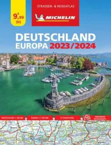 Michelin Straßenatlas Deutschland & Europa 2023/2024: Straßenkarte 1:300.000 (MICHELIN Atlanten)