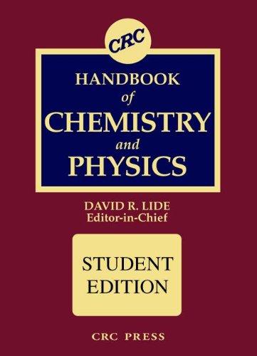 CRC Handbook of Chemistry and Physics: A Ready-Reference Book of Chemical and Physical Data: Special Student Ed (Crc Handbook of Chemistry and Physics Student Edition)