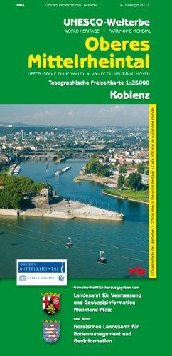 Unesco-Welterbe Oberes Mittelrheintal 1. Koblenz 1 : 25 000. Topographische Freizeitkarte