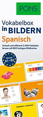 PONS Vokabelbox in Bildern Spanisch: Schnell & effizient Vokabeln lernen mit 2.000 Wörter auf 800 farbigen Bildkarten