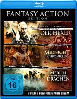 Fantasy Action Edition (Geralt von Riva - Der Hexer / Merlin und das Reich der Drachen / Midnight Chronicles)[Blu-ray]