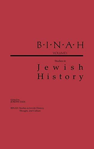 Binah: Volume I; Studies in Jewish History