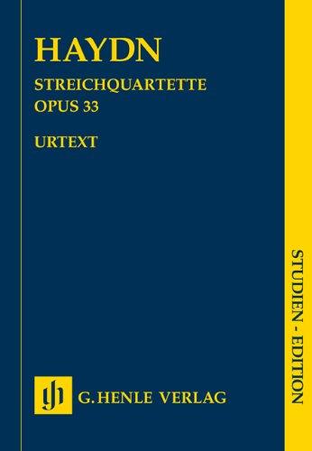 Streichquartette Heft V op. 33: Russische Quartette. Studien-Edition