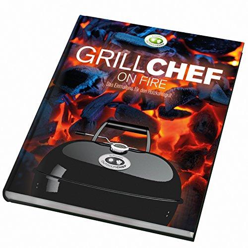 Outdoorchef Grillkochbuch Grillchef Charcoal "On Fire", mehrfarbig, 22 x 1.9 x 25.4 cm, 14.710.01