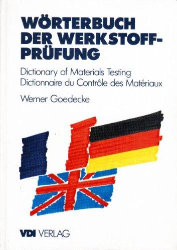 Dictionary of Materials Testing