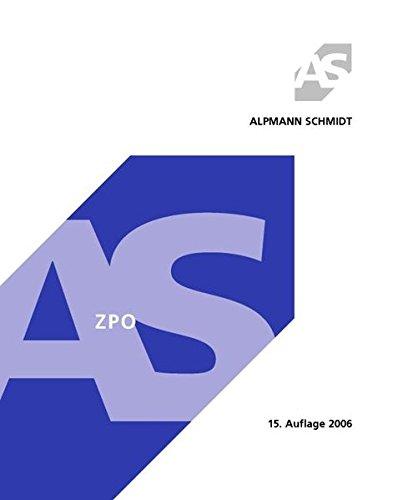 ZPO (Alpmann und Schmidt - Skripte)