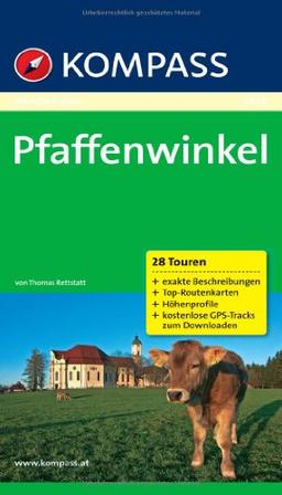 Pfaffenwinkel: Wanderführer mit Tourenkarten und Höhenprofilen