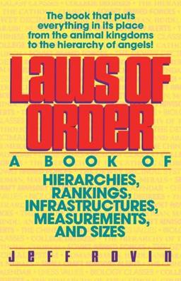 Laws of Order: A Book of Hierarchies, Rankings, Infrastructures, Measurements, and Sizes