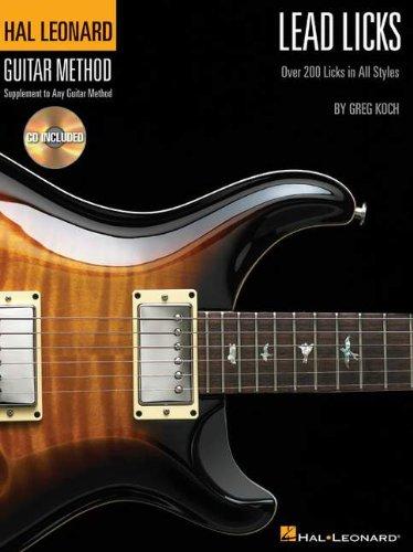 Hal Leonard Guitar Method Lead Licks Gtr Book/Cd (Hal Leonard Guitar Method (Songbooks))