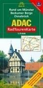 ADAC RadTourenKarte 20. Rund um Münster, Beckumer Berge, Osnabrück. 1 : 75 000: Mit Ortsverzeichnis, Freizeitführer mit Bahn & Bike-Infos