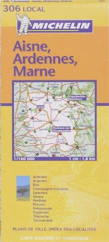 Michelin Karten, Bl.306 : Aisne, Ardennes, Marne (Michelin Local France)