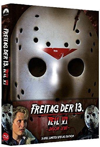 Freitag, der 13. - Teil 6: Jason lebt - Uncut - Mediabook (+ DVD) (+ Bonus-DVD) [Blu-ray]