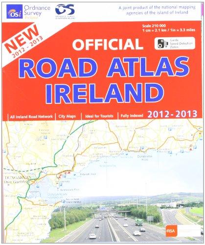 Official Road Atlas Ireland 1 : 210 000: All Ireland Road Network. City Maps. Ideal for Tourists. Fully Indexed